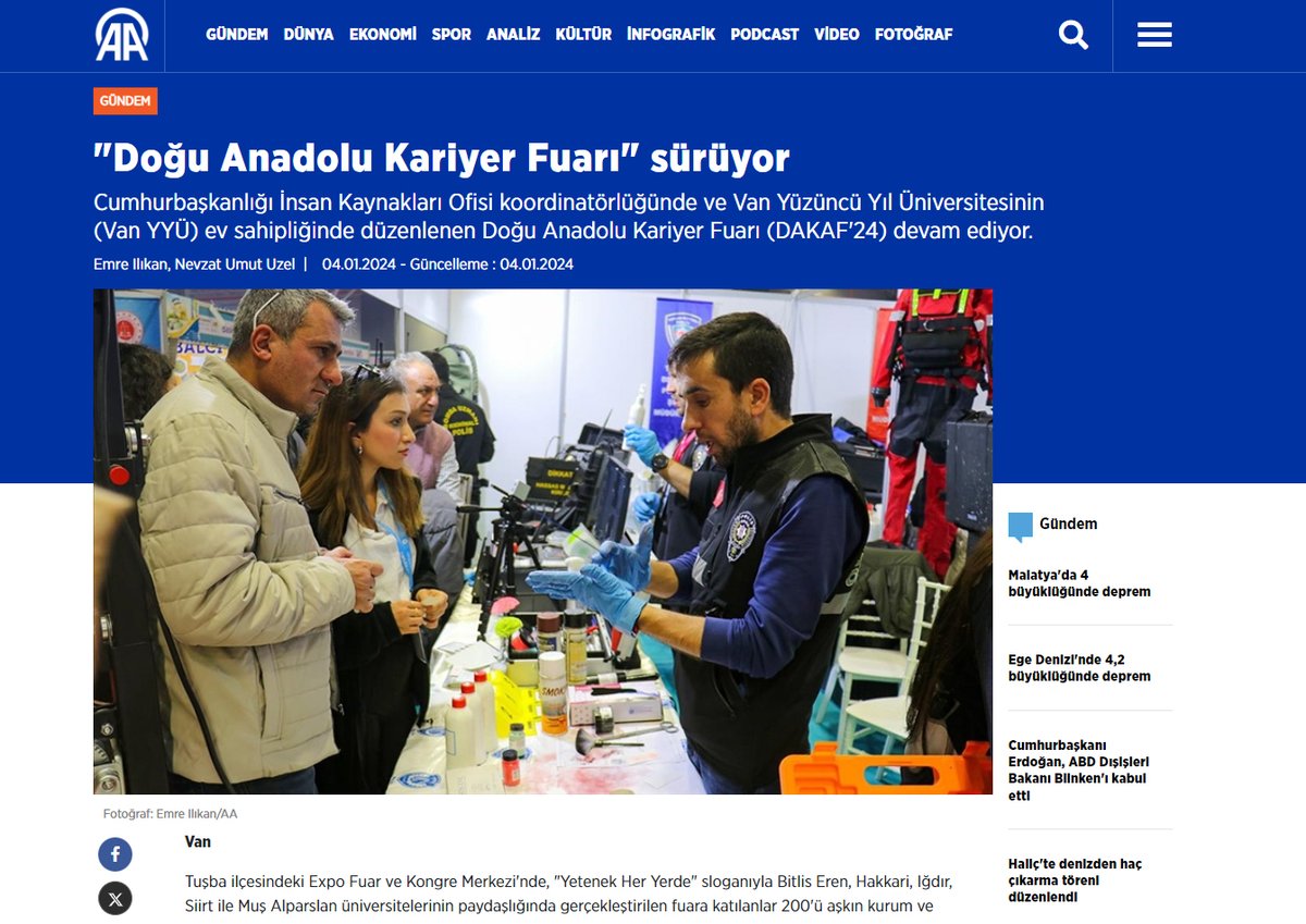 VAN YYÜ (@habervanyyu) on Twitter photo CBİKO koordinesinde Üniversitemiz ev sahipliğinde ve bölge üniversitelerimiz paydaşlığında başarılı bir şekilde gerçekleştirilen @Dakaf24 ulusal ve yerel basında geniş yer aldı.
👉 aa.com.tr/tr/gundem/vand…
👉 aa.com.tr/tr/gundem/dogu…
<a href="/hsevli/">Hamdullah Şevli</a> <a href="/AtaySalim/">Salim Atay, Doç.Dr</a> <a href="/tccbiko/">T.C. Cumhurbaşkanlığı İnsan Kaynakları Ofisi</a> <a href="/yetenekheryerde/">Yetenek Her Yerde</a> CBİKO koordinesinde Üniversitemiz ev sahipliğinde ve bölge üniversitelerimiz paydaşlığında başarılı bir şekilde gerçekleştirilen @Dakaf24 ulusal ve yerel basında geniş yer aldı.
👉 aa.com.tr/tr/gundem/vand…
👉 aa.com.tr/tr/gundem/dogu…
<a href="/hsevli/">Hamdullah Şevli</a> <a href="/AtaySalim/">Salim Atay, Doç.Dr</a> <a href="/tccbiko/">T.C. Cumhurbaşkanlığı İnsan Kaynakları Ofisi</a> <a href="/yetenekheryerde/">Yetenek Her Yerde</a>