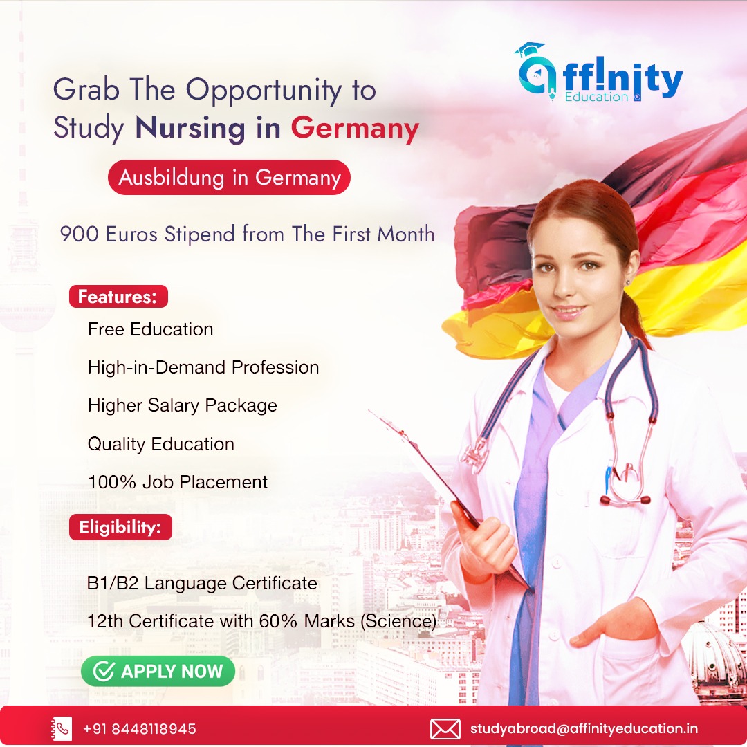 AffinityPvt's tweet photo. 🌍👩⚕️ Exciting News! Grab the opportunity to study nursing in Germany! 🇩🇪✨ #StudyInGermany #AusbildungOpportunity 💰
#StudyInGermany #NursingOpportunity #AusbildungProgram #EducationAbroad #NursingCareer #GermanyEducation #JobPlacement #LanguageCertificate #ScienceStudents https://t.co/6n92vLbvxe