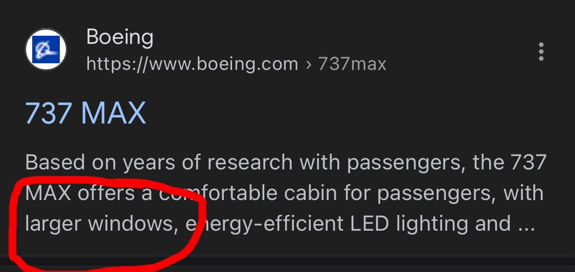 Well, that is to say the least to kick in an open door…or window! 🙄🤣🤣🤣
#boeing, #boeingmax9, #flight
