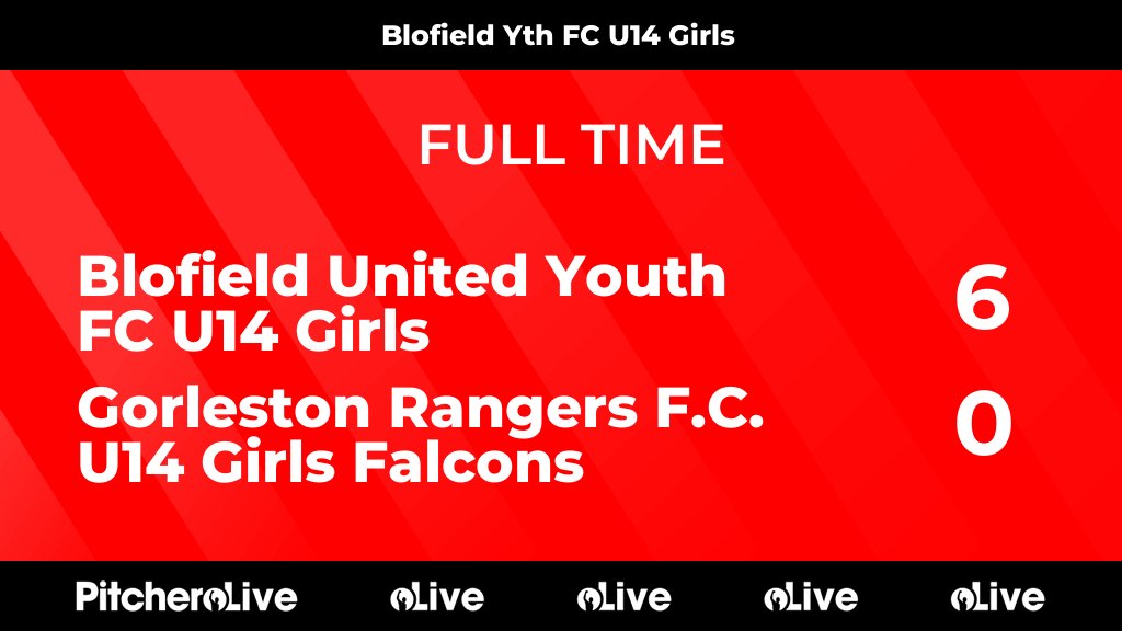 BlofieldFc's tweet photo. FULL TIME: Blofield United Youth FC U14 Girls 6 - 0 Gorleston Rangers F.C. U14 Girls Falcons
#BLOGOR #Pitchero. Goals from Isla and five(5) from Imogen. Onto the Semi-Finals.
https://t.co/IwYUVSYdwQ https://t.co/nB6eSmrXYp