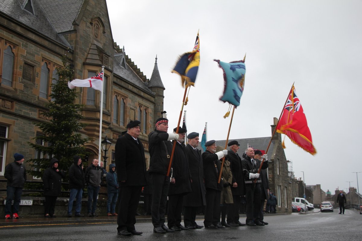 📷IN PICTURES: Centenary of the County War Memorial is marked with a rededication event at the Lerwick Town Hall this morning.