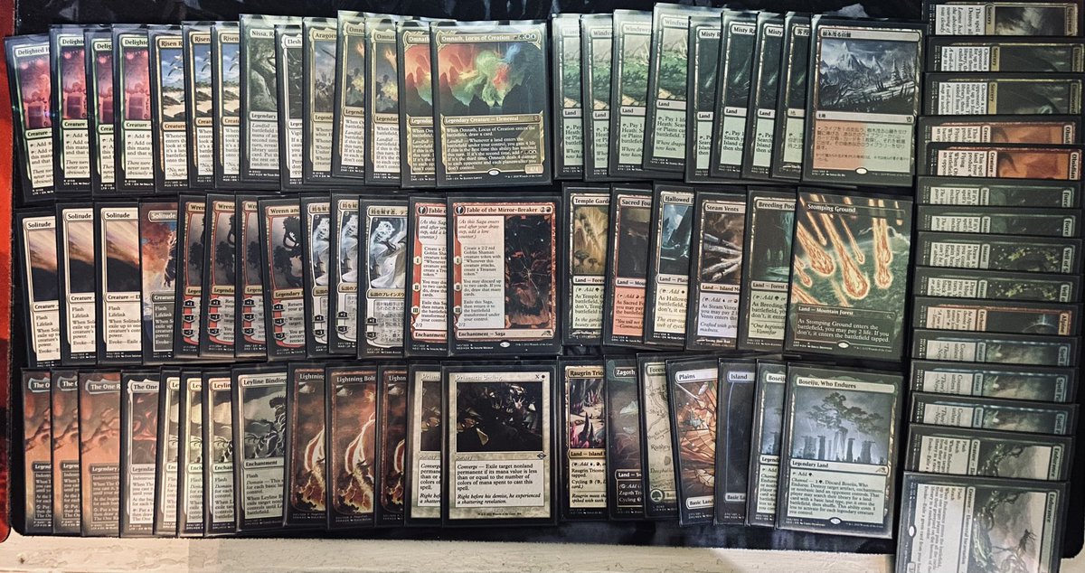 MillLuke's tweet image. A lovely 3-1 with 4C Midrange at @ManaleakCom. Only taking a loss to some smelly Mono Black Rack player 🤢.

Burn (roiling vortex) 🔥🔥
Mono Black “The Rack” 💀🔥💀
RG Scapeshift 🔥💀🔥
UW Hammer 🔥💀🔥

Tough matchups, weird games.
Pretty proud of my 3rd 3-1 in a row.