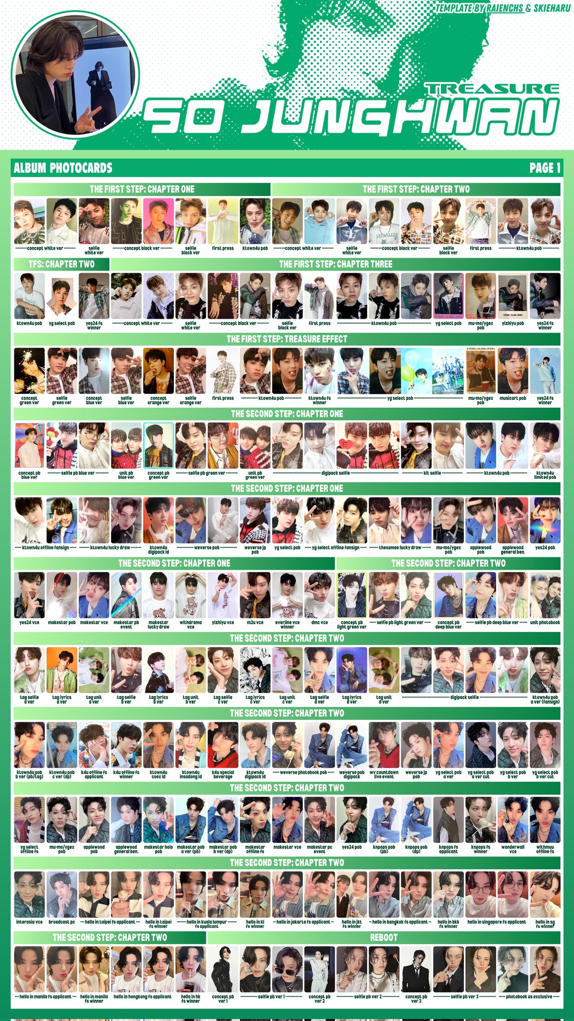 YG TREASURE ジョンファン SO JUNG HWAN まとめ売りセット TREASURE SO JUNG HWAN──「オンオフのメリハリをつけることで