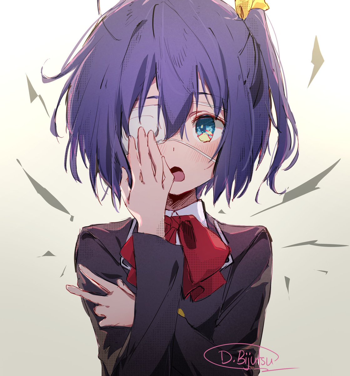LatasaSean's tweet photo. Thank you again to @daisy_bijutsu for the #Chunibyo art!  One of my favorite anime of all time! #rikkatakanashi #rikka #dekomori #nibutani #kumin #chuunibyou #chuunibyoudemokoigashitai @MargaretMcD_VA @BKarbowski @maggiesworld @EmilyNeves https://t.co/uSAJvV1CFG