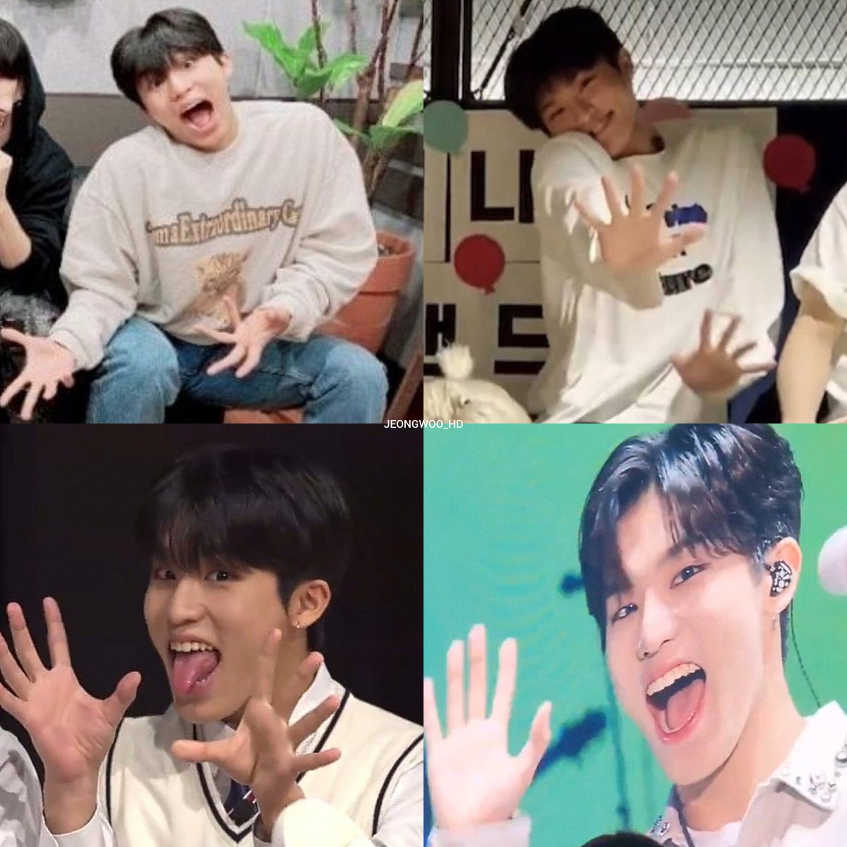 JEONGWOO_HD's tweet photo. jeongwoo and his baby energy 🖐🏻 https://t.co/ngSiNTjBLf