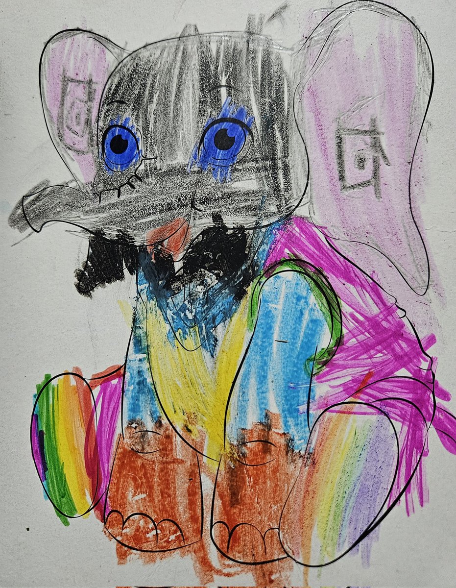 5RK's tweet photo. Why is elephant in multicolor

Son: Because I like rainbow https://t.co/gNwusYk2Ky