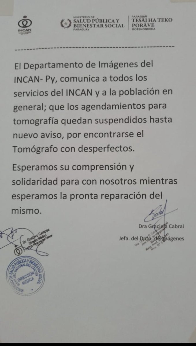 jfergo86's tweet photo. EL CÁNCER PUEDE ESPERAR.
@Incanpy @msaludpy https://t.co/Az5ThWmuvT
