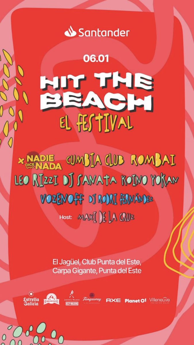 cumbia_club's tweet photo. 🔥 Atención PDE 🔥

Hoy tocamos en #HittheBeach junto a @RombaiUyOficial @nadiedicenada_ @LeoRizziMusic #djsanata @koinoyokanmusi1 @VozenoffOk

Host @Maxidelacruz 

🗓 6/1 - 14hs
📍El Jagüel
🎫 Passline

#cumbia #cumbiaclub #puntadeleste #Rombai #nadiedicenda #leorizzi https://t.co/vlDaT6C7re