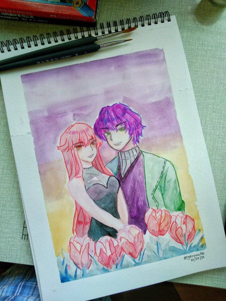 geruuu06's tweet photo. //1st Art of the Year

Happy New Year everyone! This is a little bit late for me to post this one as you can see the date below lmao. I just want to share my simple painting, consider it a warmup because it's been so long since I last painted smth. https://t.co/mcajXm6yYG
