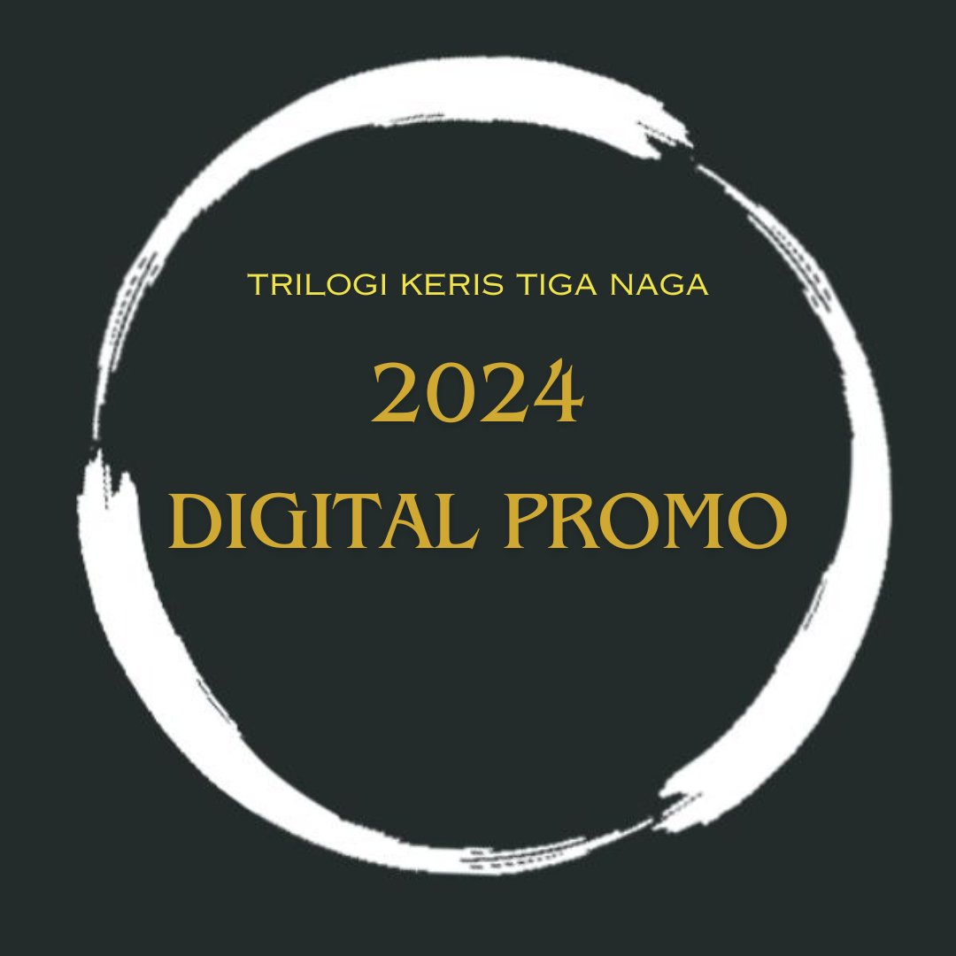 YuuEveWrites's tweet photo. Selamat tahun baru! Berhubung ini adalah tahun Naga dan Januari adalah bulannya Akang Lingga Wisanggeni, jadi kita bagi-bagi promo novel Trilogi Keris Tiga Naga~

Bagi yang kesulitan beli buku fisik, sekarang bisa baca Buku I dan II di Karyakarsa, lho! https://t.co/ecYFnzPzfR