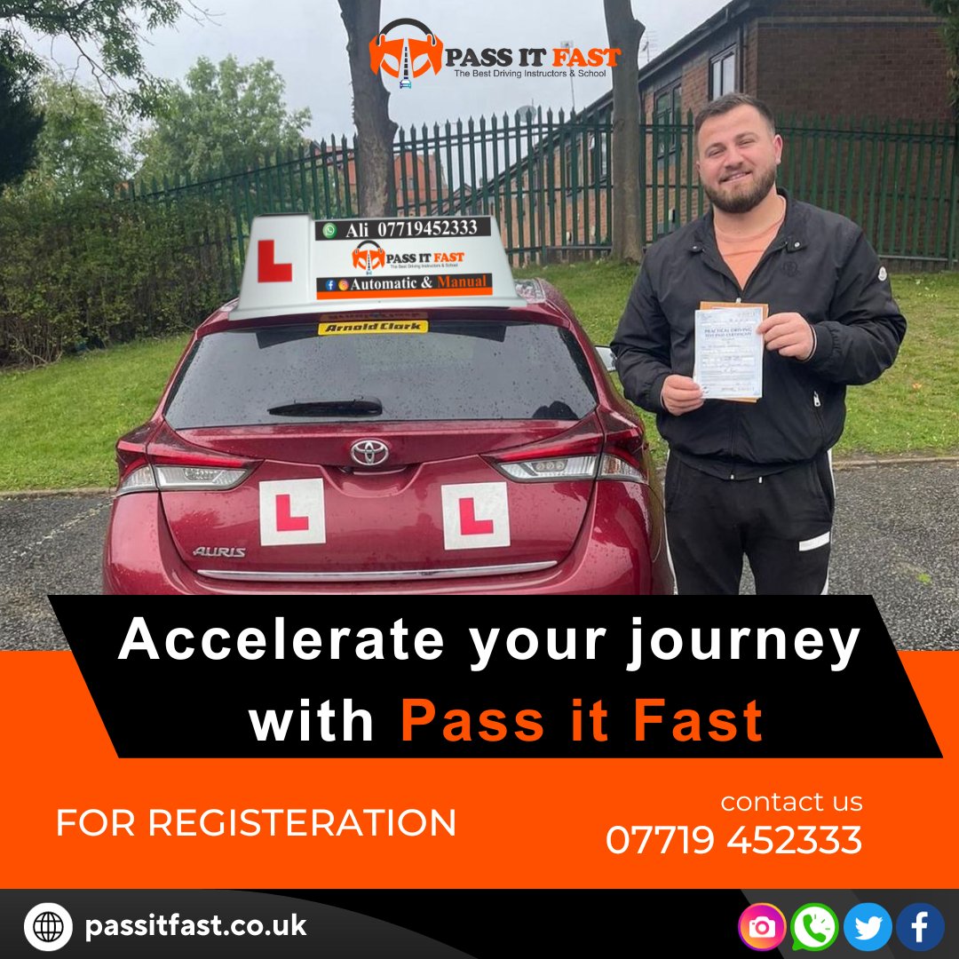PASSITFAST's tweet image. Accelerate your journey to independence with our  driving lessons.
Call and WhatsApp 📷 07719-452333
#IntensiveDriving #CrashCourseDriving #TrackDriving #QuickPassDriving #LearnToDriveFast #DrivingSchool #PassInWeek #IntensiveLessons #AcceleratedDriving #DrivingGoals #passitfast