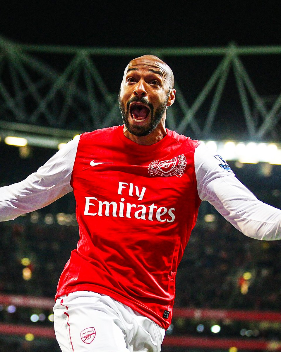 brfootball's tweet photo. 12 years ago today, Thierry Henry returned to Arsenal on a two-month loan. 

In his first game back he scored 𝐭𝐡𝐚𝐭 winner against Leeds in the FA Cup. 

His final Premier League game was a 91st-minute winner against Sunderland with Arsenal in a tight top-four race. 

👑 https://t.co/VlIeh6oED4
