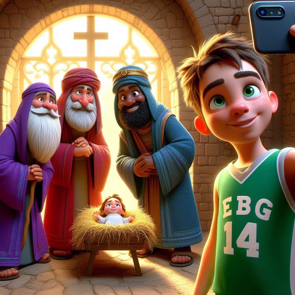EBGMALAGA's tweet photo. Desde EBG Málaga y con esta ilustración que nos ha regalado un papá de la Escuela, deseamos que tengáis un día muy especial de Reyes Magos

Que no se pierda nunca la ilusión 💫🏀

#somosEBG🧡💚 https://t.co/l1g8zz8dsl