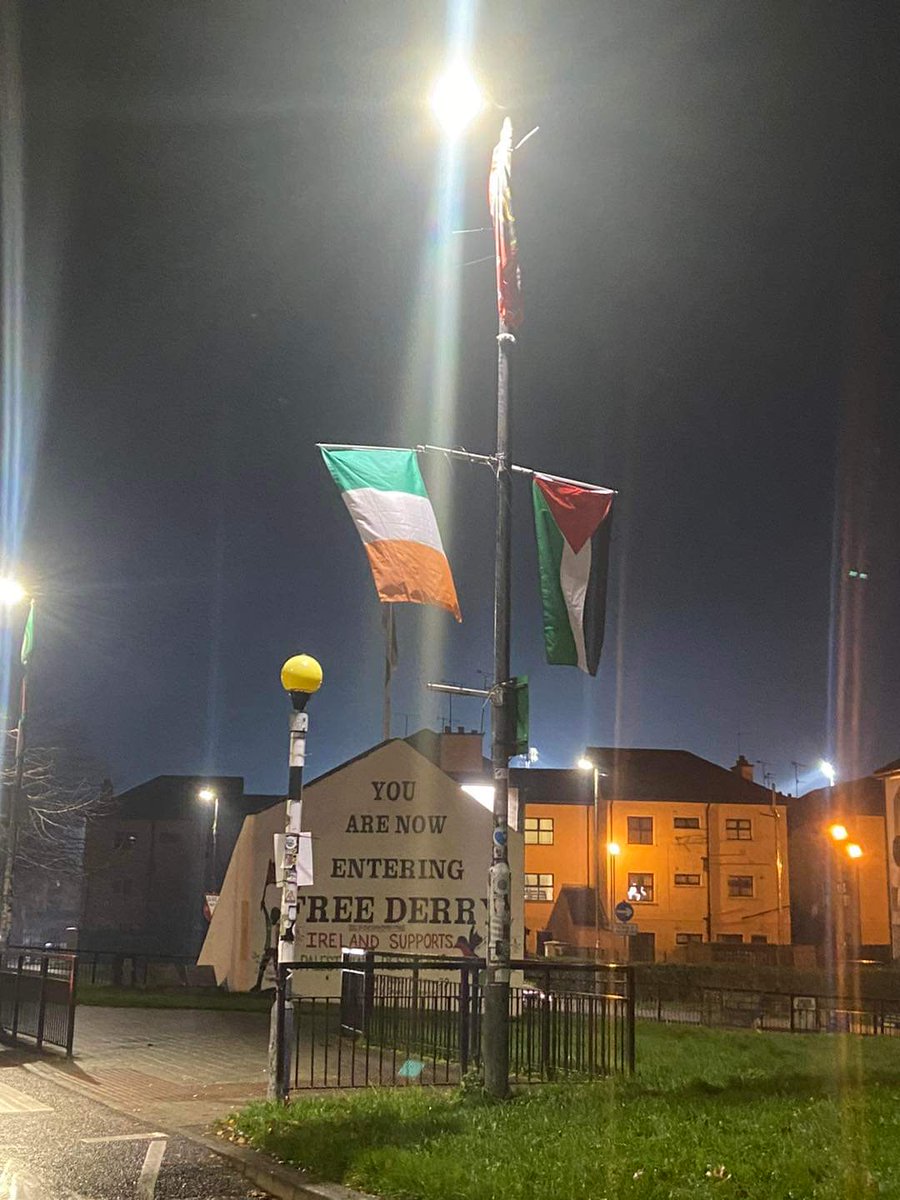Our beautiful neighbourhood (Bogside, Derry, Occupied North of Ireland).

Until the land of the olive and fig is free.

Ireland 🇮🇪 Palestine 🇵🇸 ONE Struggle.