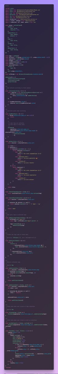 gcazinonx's tweet photo. Voilà comment trier les tags de spatie/laravel-tags en VueJS +Inertia + Laravel !
Je me suis pas mal galéré sur cette fonctionnalité qui est un cas d'usage relativement spécifique, donc si ça peut servir à l'un d'entre vous ! ✅
#laraveltips #inertiatips #vuejstips https://t.co/VUy0KjSXnu