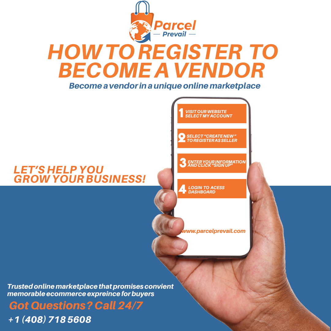 Parcelprevail's tweet photo. How to Register as a Vendor

Follow a few simple steps and begin your seller’s journey on our curated digital marketplace.

1. Go to https://t.co/aQb2ovvmQJ and select “My Account” on the top right corner of the website. https://t.co/AcLVT1ueP7
