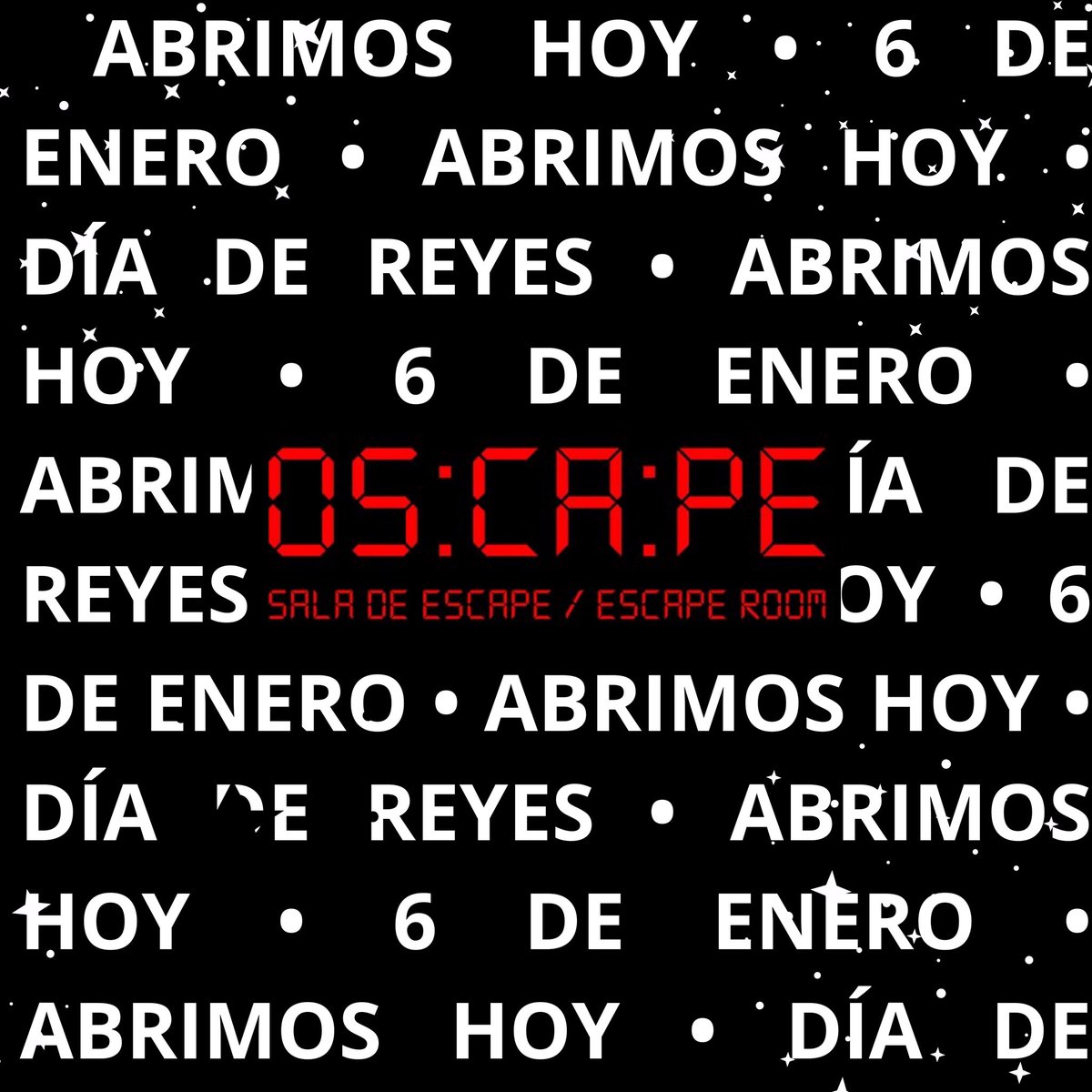 💡 ABRIMOS HOY • 6 DE ENERO • ABRIMOS HOY • DÍA DE REYES

#escaperoom #huesca #saladeescape #quehacerenhuesca #lamagiadehuesca #gastronomía #experienciagastronómica #juego #sensoriumculinaryescaperoom #aoscuras #juegodeescape #turismohuesca #lareinaroja