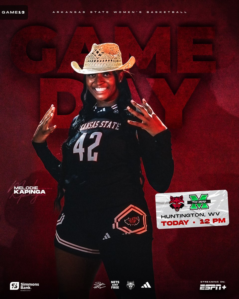 AStateWB's tweet photo. 🛫 𝗔𝗻𝗼𝘁𝗵𝗲𝗿 𝗼𝗻𝗲 𝗼𝗻 𝘁𝗵𝗲 𝗿𝗼𝗮𝗱 𝘁𝗼𝗱𝗮𝘆! Let’s finish this trip off right.

🆚 Marshall
🕚12PM
📍 Huntington, WV
🏟️ Cam Henderson Center
📺 https://t.co/yZsaCSonKa
🎧 https://t.co/bPqpRCIG1K
📈 https://t.co/eKnwpRUyxr

#WolvesUp x #NetsAintFree https://t.co/4FGVumOO54