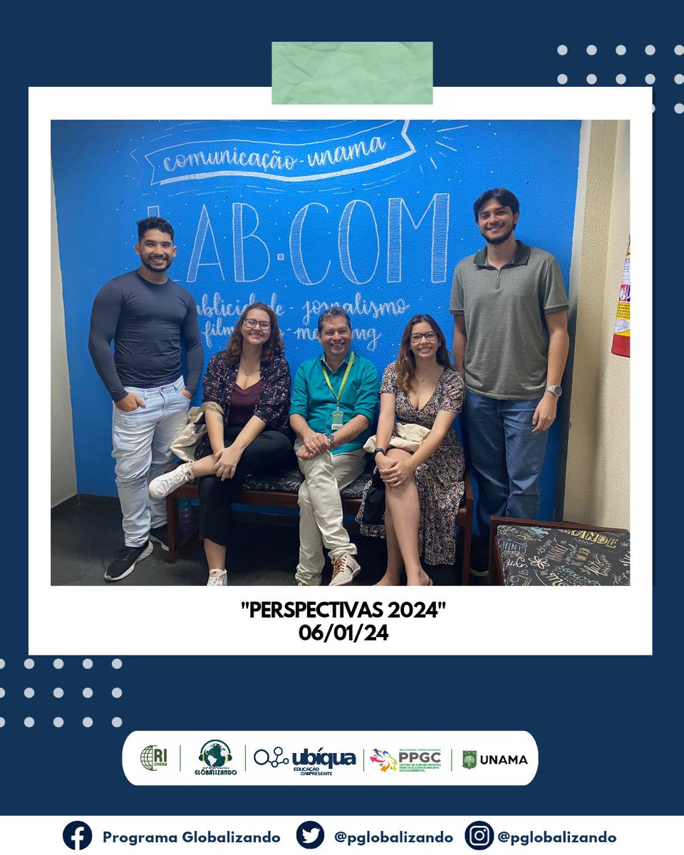 pglobalizando's tweet photo. ✨O programa de hoje sobre “Perspectivas 2024” chegou ao fim!
@Yagcruz_ @brendacarduus @mtitoalmeida @emivilasb @edu__soa
O #ProgramaGlobalizando é produzido pelo curso de Relações Internacionais da Universidade da Amazônia. Continue sintonizado na @RadioUnama FM 105.5!
(+) https://t.co/f1Dc3W0ilU
