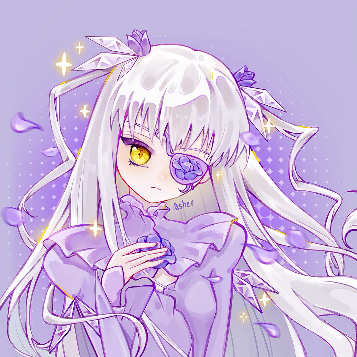 asherwong409's tweet photo. .... 💜。💎   ִ⟡    ֺ ⭒
#蔷薇少女 #rozenmaiden #fanart #ローゼンメイデン #illustrate #illustration #illust #painting #drawing #art #artwork #插图 #插画 https://t.co/m9H7DYfJp1