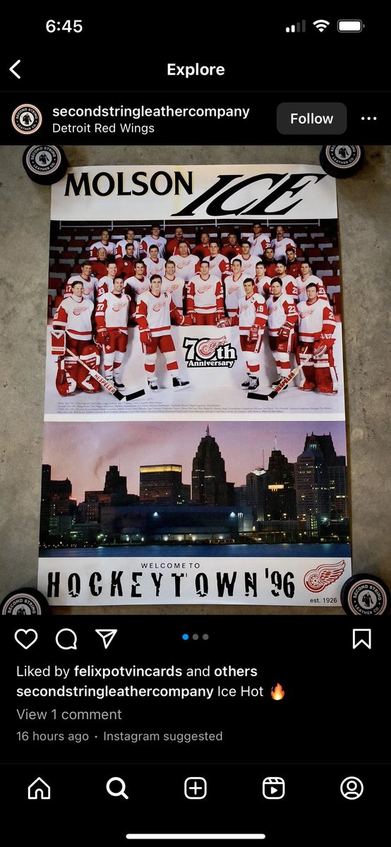 JoeBrickl's tweet image. Look at this beauty poster.    #NHL  #redwings #molson