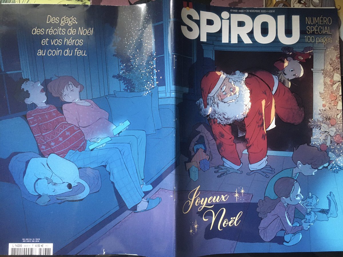 darthfilou's tweet photo. & voici mes 3 (+ 1 double) couvertures préférées de l'année écoulée du #magSpirou (ou #journalSpirou 😉) :
PS : #lisezSpirou en 2024 comme 1ere bonne résolution 💪🏻
#lescoeursdeferaille
#leRoyaume
#Champignac https://t.co/rWyCDkW2Xh