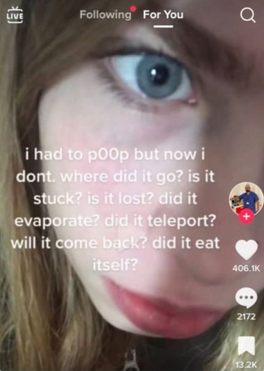 OldMemeWizard's tweet photo. Ig she has worms😆 https://t.co/1LMgIJIsYE