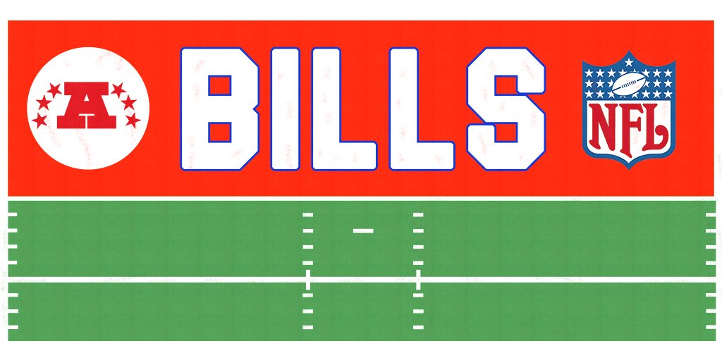 HelmetAddict's tweet photo. For no reason in particular I decided to recreate the endzone form the Bills Comeback game in January 1993. If you look at footage of the game, it may seem like the turf was well worn, which is true, but it had just been replaced after the Raiders AFCCG in January 1991. https://t.co/Z6UHFDygOM
