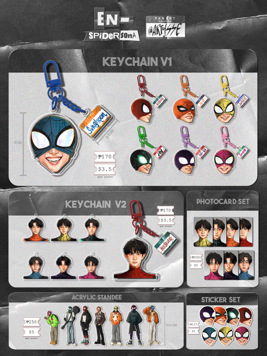 🕸️EN-SPIDERSONA merch (DEMAND SURVEY)🕸️ 🗓️ 7.1 (Sun) ~ 12.1 (Fri) ✅ WW GO 🔗 forms.gle/G2X4rj24sSvn33… #RT lottery - 1 Member set will be sent to you #ENHYPEN