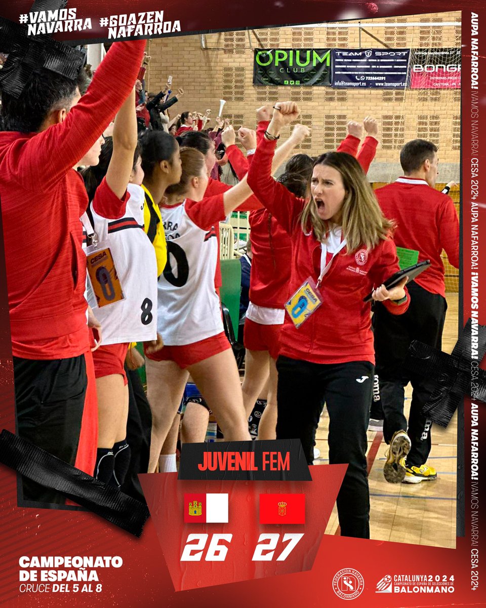 FNBalonmano's tweet photo. #CESA24

𝗝𝗨𝗩𝗘𝗡𝗜𝗟 𝗙𝗘𝗠𝗘𝗡𝗜𝗡𝗢 ⚔️ @fbmclm 
¡FINAAAAAAAAAAAAAAL! 🔥💣💥

Navarra  27 -  26 Castilla La Mancha    

Qué manera de darle la vuelta a un partido. Esto es GARRA!!! 🦁

𝑬 𝑵 𝑶 𝑹 𝑴 𝑬 𝑺 🐝 https://t.co/RUwv3f1gv5
