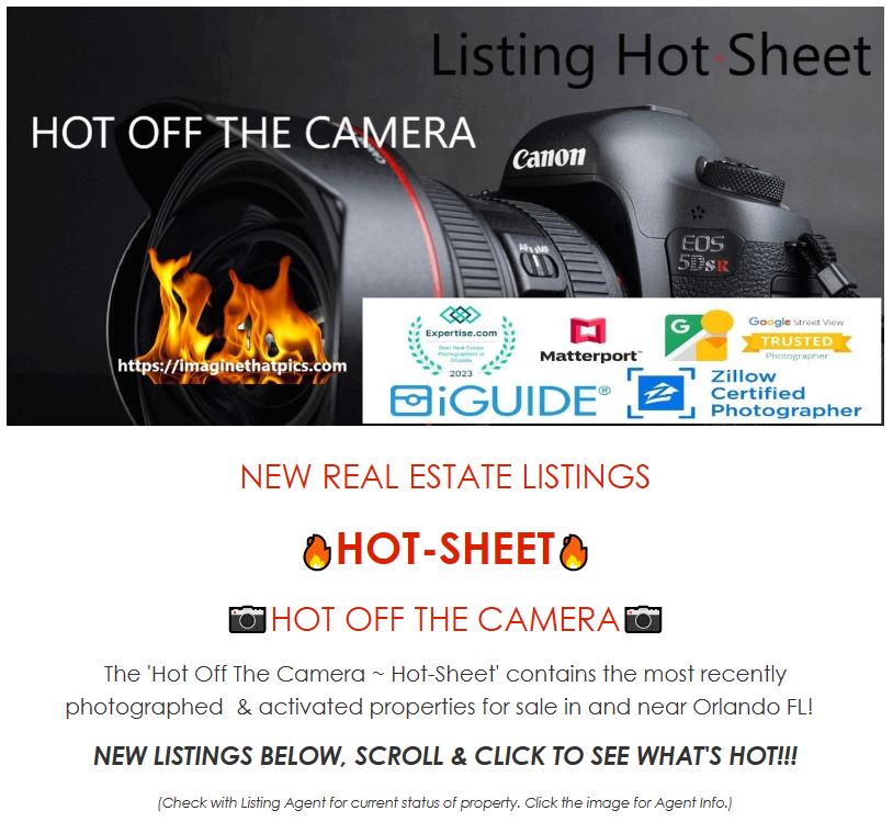imaginthatmedia's tweet photo. Click to see New Listings this week 01 of 2024 #HotSheet #HomesForSale π π π #PropertyForSale #RealEstate #NewListings πΈπΈπΈ #HotOffTheCamera -in and near #OrlandoFL! https://t.co/hGo1e29aap https://t.co/NXTut24crs