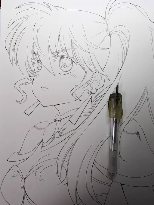 スクールペンって昔は苦手だったのだけど、カラー用の線を引くのにすごく便利だなとやっとわかりました。
種類は安定のタチカワ/日光さん。 