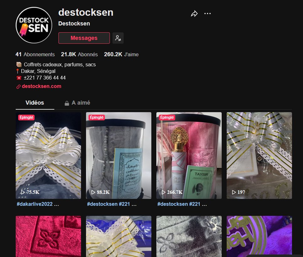 destocksen's tweet photo. Nous sommes aussi présent sur Tiktok avec plus de 20 milles followers. 

Vous pouvez nous suivre là bas aussi pour plus de vidéos

 https://t.co/ghnfOe0m6L https://t.co/ObmKNXcZff