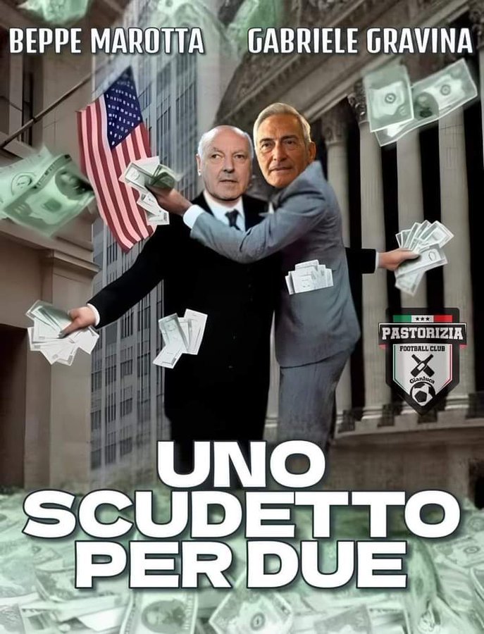 Ennesimo furto delle merde,
è  tutto deciso a tavolino e a favore di una squadra che non dovrebbe nemmeno esserci in serie a
I banditi in azione puntuali !
#MarottaLeague 
#Gravinaout  #FIGCMAFIA
#Aiaout  #Varout
#Chinéout #Rocchiout
#DisdettaDaznSky 
#intermerda

#ForzaGiraudo