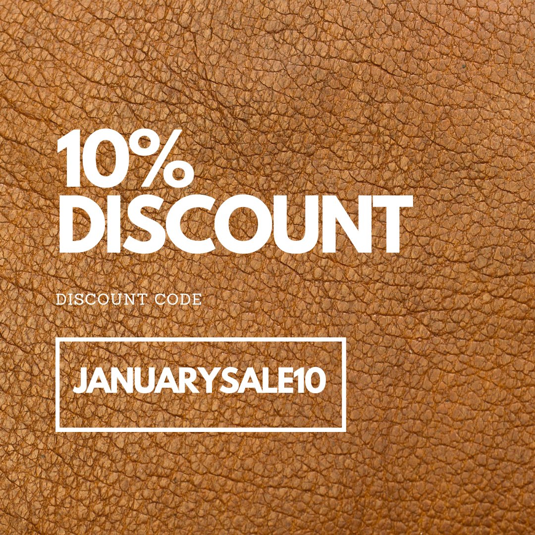 BerberLeatherUK's tweet photo. Use discount code JANUARYSALE to get 10% off all purchases on our website! Available until the end of January. #januarysale #discountcode #january https://t.co/lt78eQoAK9