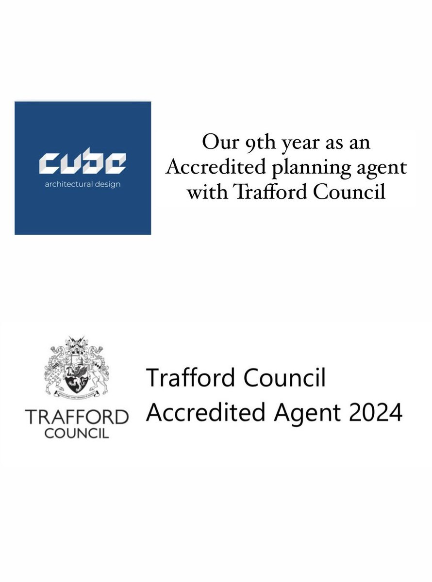 CUBEdesigns's tweet photo. Since 2015 @TraffordCouncil planning department have been running an Accredited agent scheme we are delighted to still be a part of this &amp; into our 9th year. 
If you are looking to extend your home contact us to discuss your project https://t.co/NzqP9U5IiE