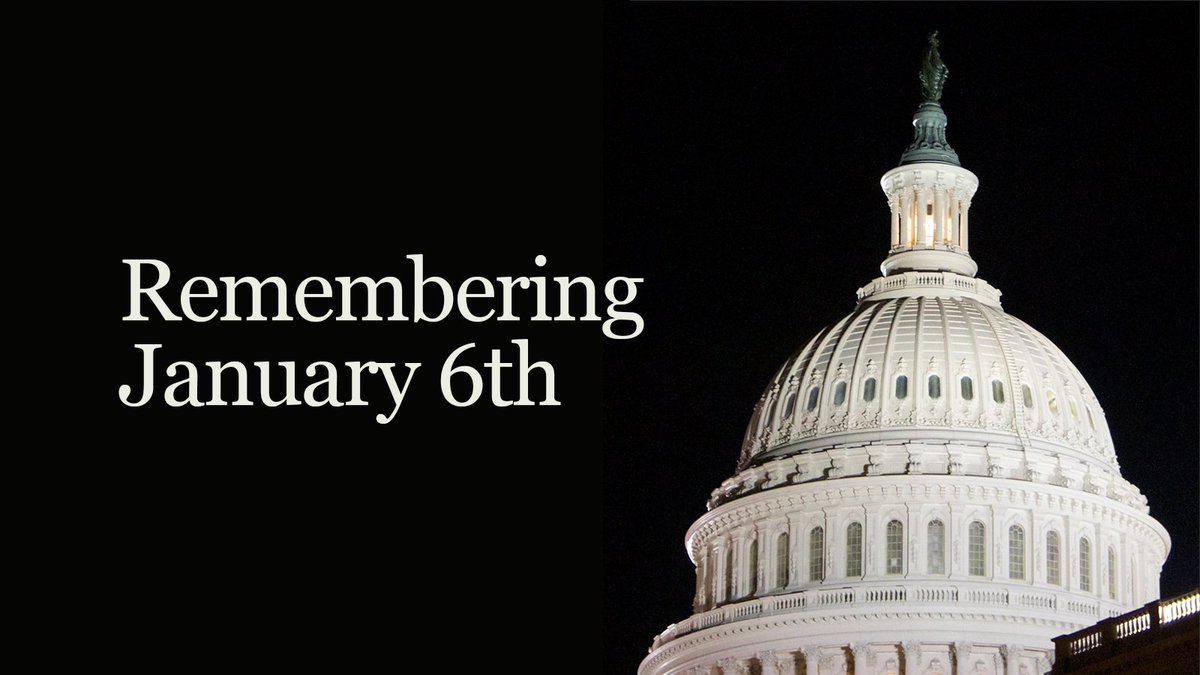 3 years after the attack on our nation's democratic institutions, we are reminded that, even in the face of an insurrection, democracy works. We honor the the police officers who defended our Capitol & ensured that the will of the people & the integrity of our nation were upheld.