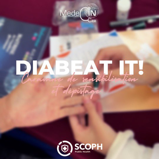 medecincasa's tweet photo. Dans le cadre du mois de la sensibilisation au diabète, le SCOPH vous présente sa première édition du «DiaBEAT IT!» qui s'est tenue le Samedi 25 Novembre 2023 au centre socioculturel Mohamed Ossfour.

https://t.co/PHaMUVzDhI https://t.co/JA0jZPsohn