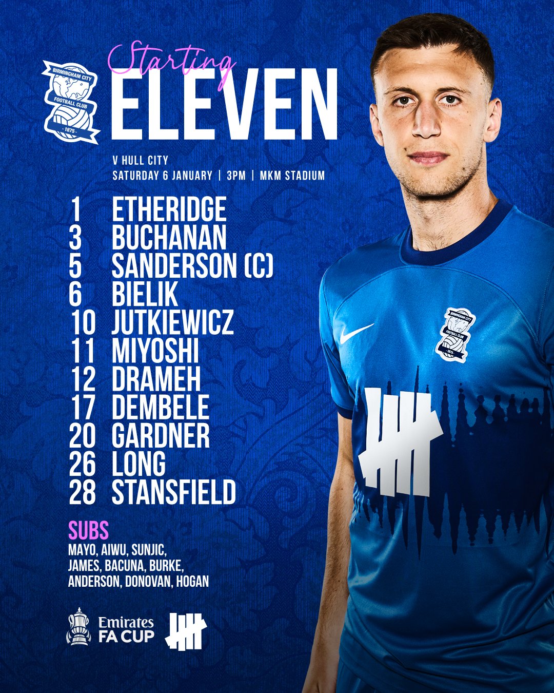 Hull v Blues match thread / teams