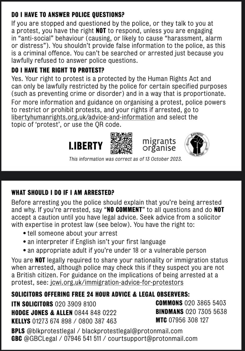 Black Protest Legal Support UK tweet media