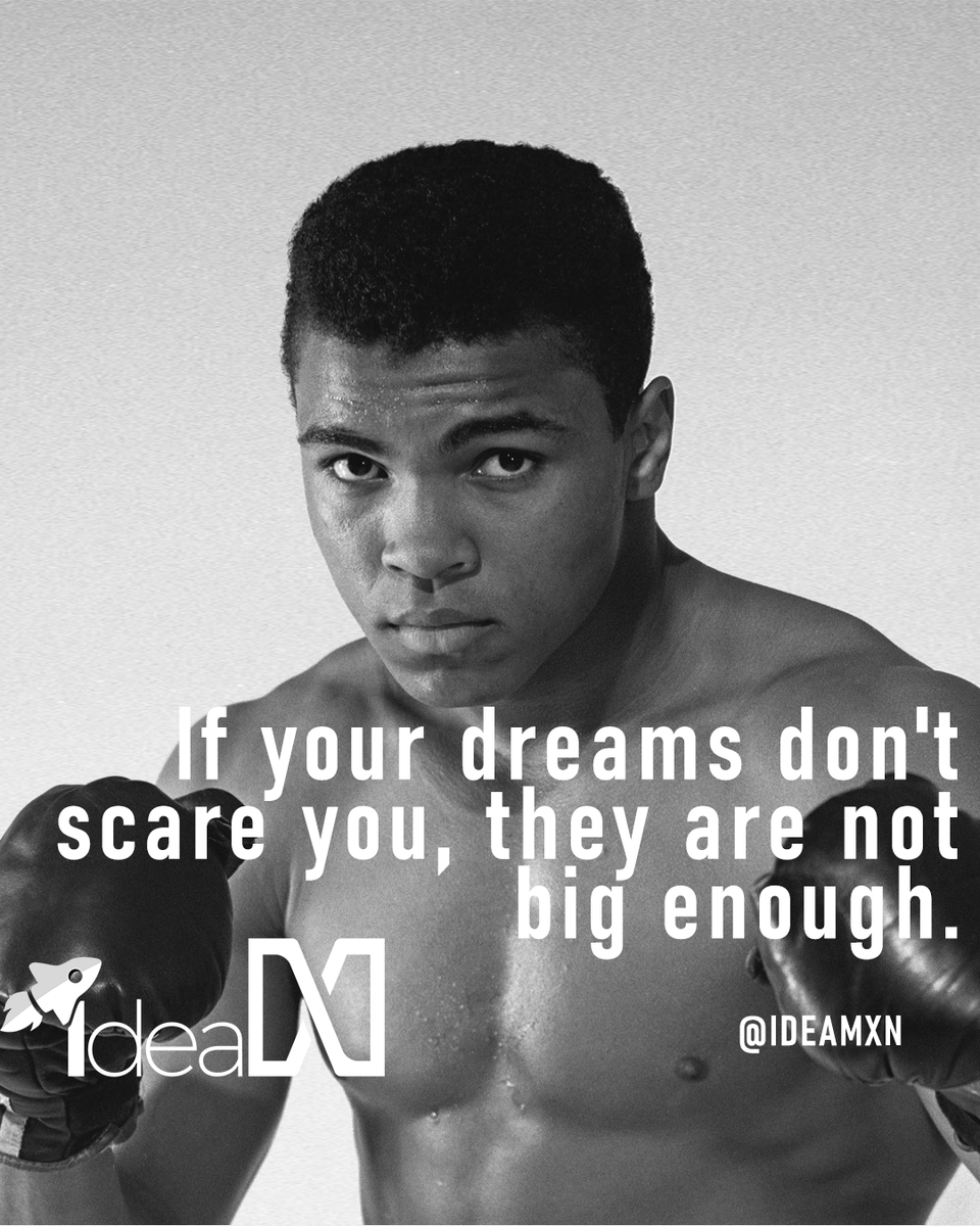 ideamxn's tweet photo. Si tus sueños no te asustan, no son lo suficientemente grandes - Muhammad Ali
.
.
.
#ideaMXN #startup #Mexico #apps #newApp #coolTalents #entrepreneur #businessowner #business #latino #negocio #project #entrepreneur #beyourownboss #inspirelatinos #nevergiveup #idea #courage #p https://t.co/p0I0oVDqH3
