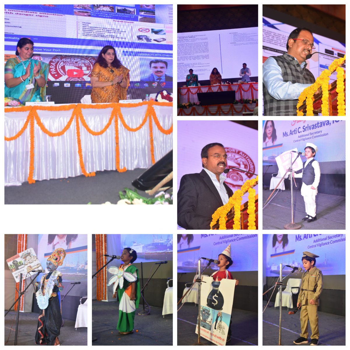 paradipport's tweet photo. Addl. Secy Ms. Arti C Srivastava @CVCIndia on her maiden visit to @paradipport held an intriguing interactive session on 5th January. She gave Awareness talk on #PIDPI wherein video and PPT shown to stakeholders in presence of Shri P.L. Haranadh, Chairman &amp; Dr. Preeti Mahto, CVO. https://t.co/PNRZ6v0Chx