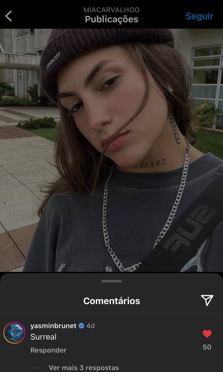 onlyingrid_'s tweet photo. não querendo iludir vocês, mas a uma semana atrás a yasmin brunet tava comentando assim nas fotos de uma mulher 👀😮‍💨 #BBB24 https://t.co/YImBbFVS4E