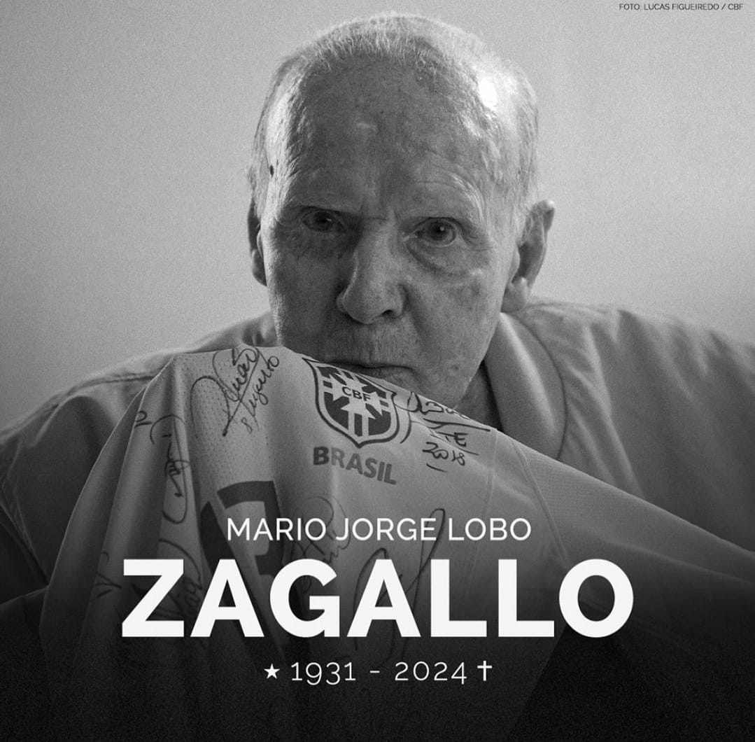 A Academia Nacional de Direito Desportivo presta suas condolências pelo falecimento do eterno tetracampeão mundial de futebol Mario Jorge Lobo Zagallo.

Nossos sentimentos aos familiares, amigos e fãs do nosso querido e amado "Lobo Zagallo".

Descanse em paz, mestre!!!