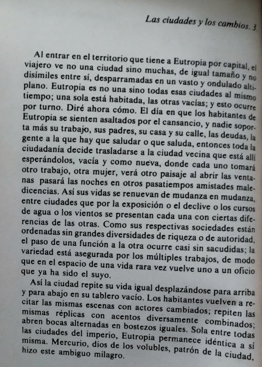 Las ciudades invisibles, Italo Giovanni Calvino Mameli, 1972.

10-22