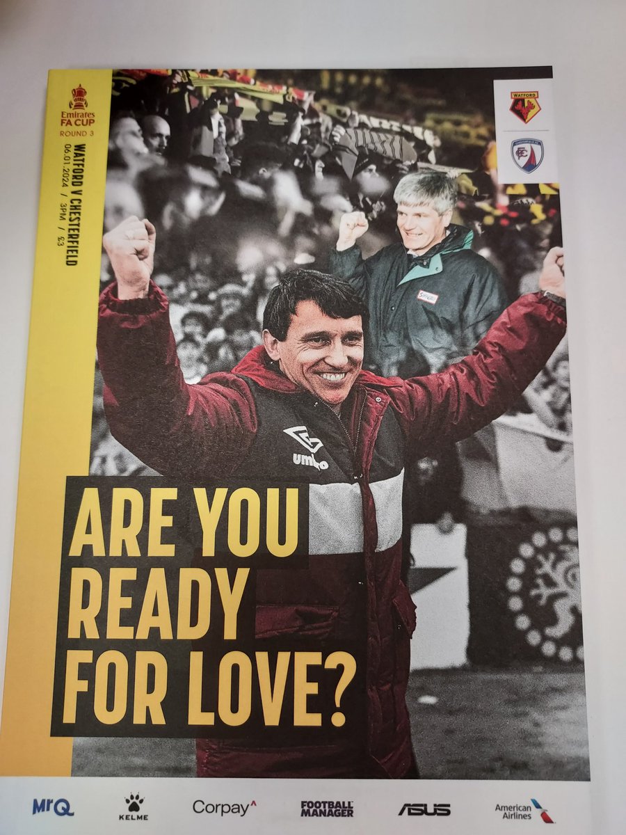 WillsSportMedia's tweet photo. #WATCHE #VicarageRoad #Watford #Chesterfield #Hornets #Spireites #GrahamTaylorMatchDay @EmiratesFACup https://t.co/wGUZYEhoP7