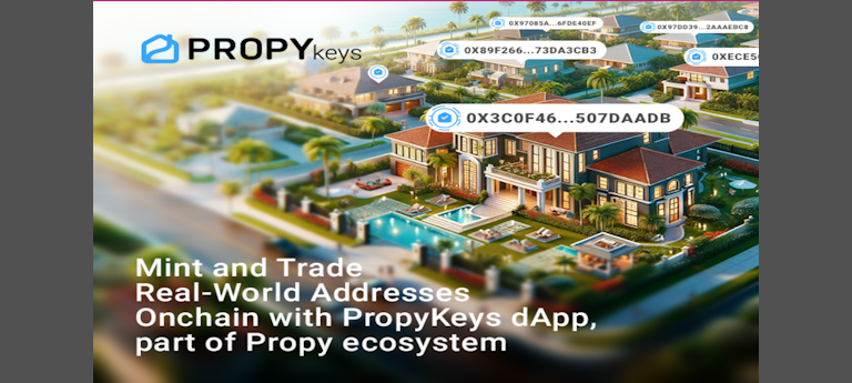 Mint and Trade Real-World Addresses Onchain with PropyKeys dApp, part of <a href="/PropyInc/">Propy</a> ecosystem. Read more at bitcoinsinireland.com/mint-and-trade…