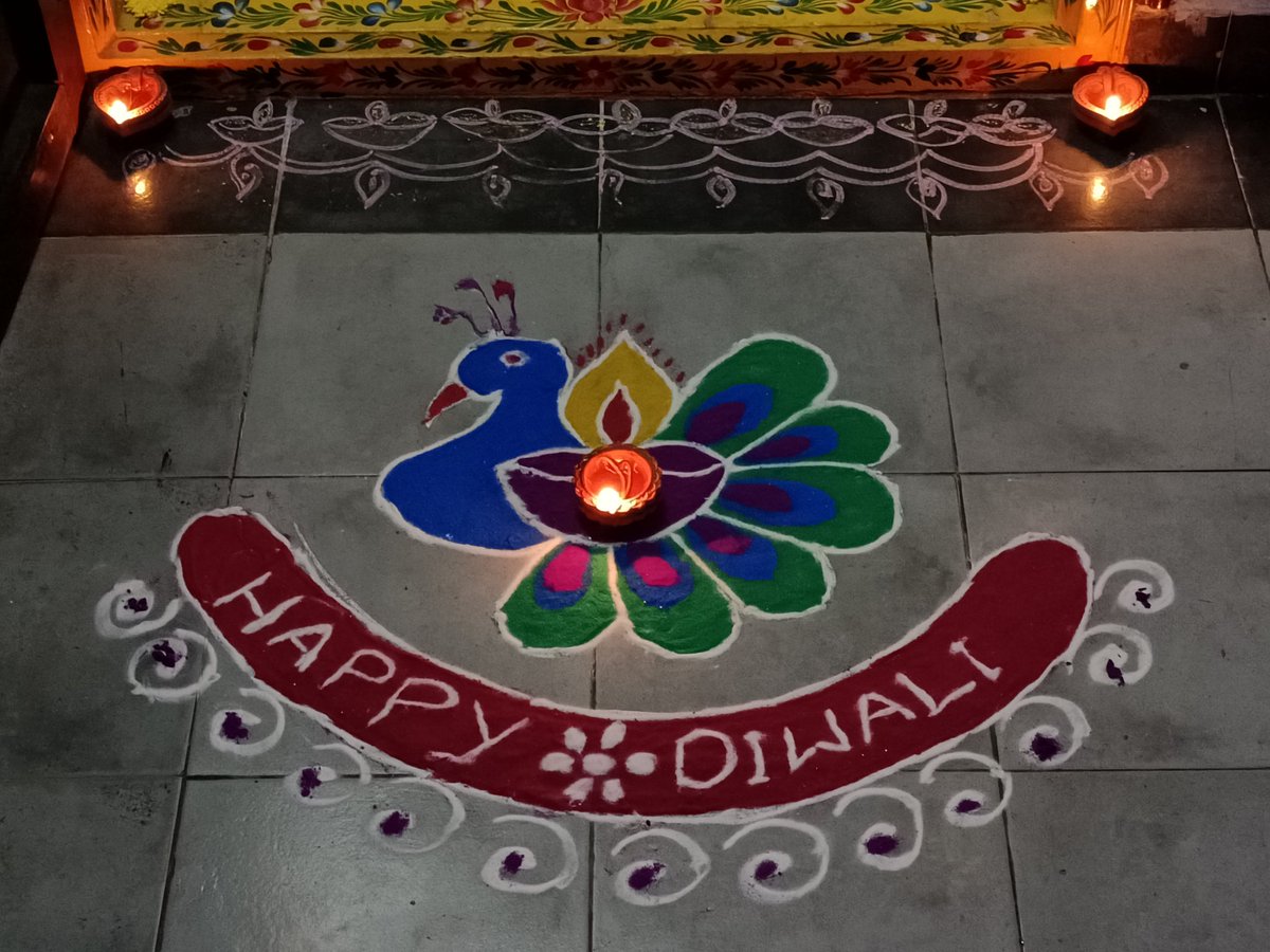 Rangoli at home....2023