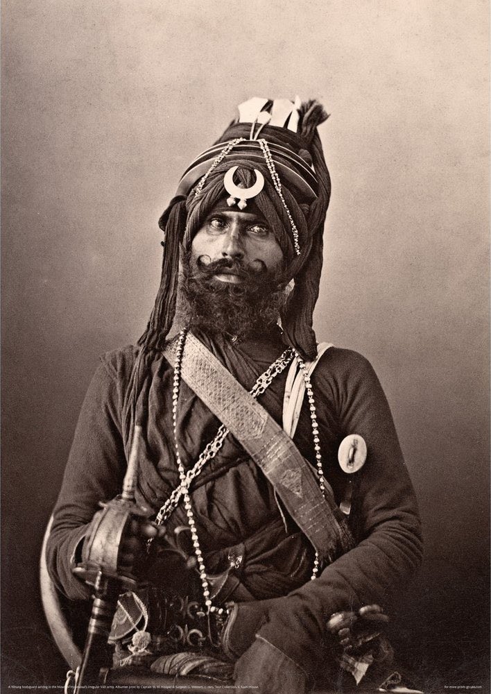 SarblohMindset's tweet photo. We are the Akaalis, the timeless ones

We worship none but the one true formless creator

Our heads bow to none but the one True King

We are born from the double-edged sword

Our birth was in Anandpur Sahib

Our father was born in Patna Sahib, Bihar

Our Nanke (Mother’s village) are Guru ke Lahore

Our father is the rider of the blue horse

Our grandfather sacrificed his head for Dharma

We have no wealth, but we have no worries

We have no food, but we lack nothing of need

We experience hunger, but we live in bliss

We have no shoes, but we are the most satisfied

Our home is identified by the free-flowing Nishan Sahib

Anyone who comes for refuge is promised food

Anyone who rides upon us is promised the Sword

We are guarded by the Shaheed Singhs (Martyred Singhs)

When the time comes, we shall rule all the land

From where the Sun rises, to where the Sun sets

The Khalsa shall rule, the impure will be vanquished

Raj Karega Khalsa, Aaki Rahe Na Koye