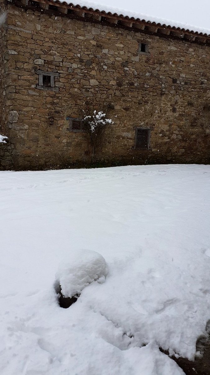 Luliirvalbu's tweet photo. Así estamos en #Horcadas
#leonesp ❄🦁 y sigue nevando. https://t.co/JSOUI5Fx1J